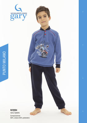 BOY'S PAJAMA M/L N20084 Tellini S.r.l. Wholesale Clothing